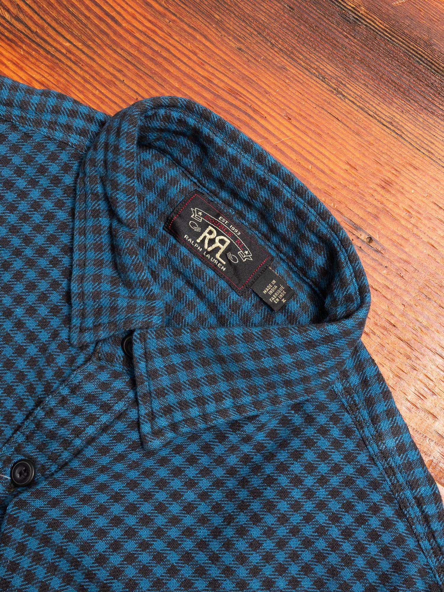 Linen Plaid Farrell Work Shirt in Blue/Sulphur Black – Blue Owl
