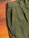 One-Tuck Wide Pants in Olive