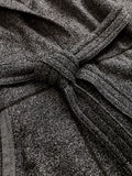 "Tiger Fleece" Robe in Black