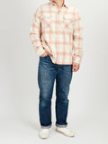 Washed Flannel Pearl Snap Shirt in Idaho Autumn
