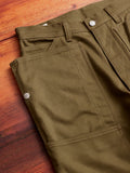 Fall Leaf Tough Pants in Olive Work Satin
