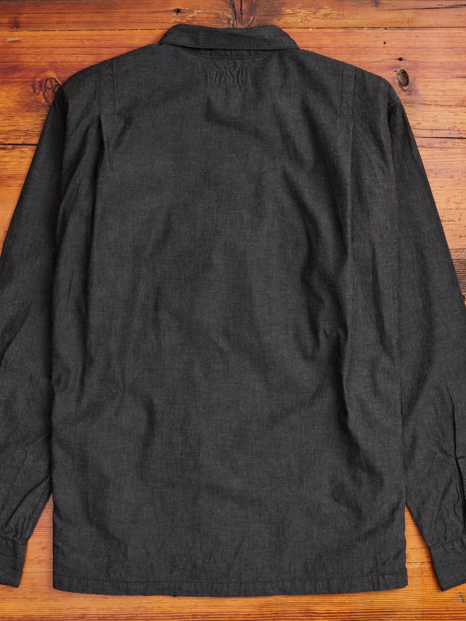 トップス SASSAFRAS Diggin Half Chambray Black Sassafras Diggin