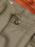 Overgrown Pants in Olive Military Satin