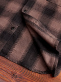 Crosscut Flannel in Charcoal Twill Plaid