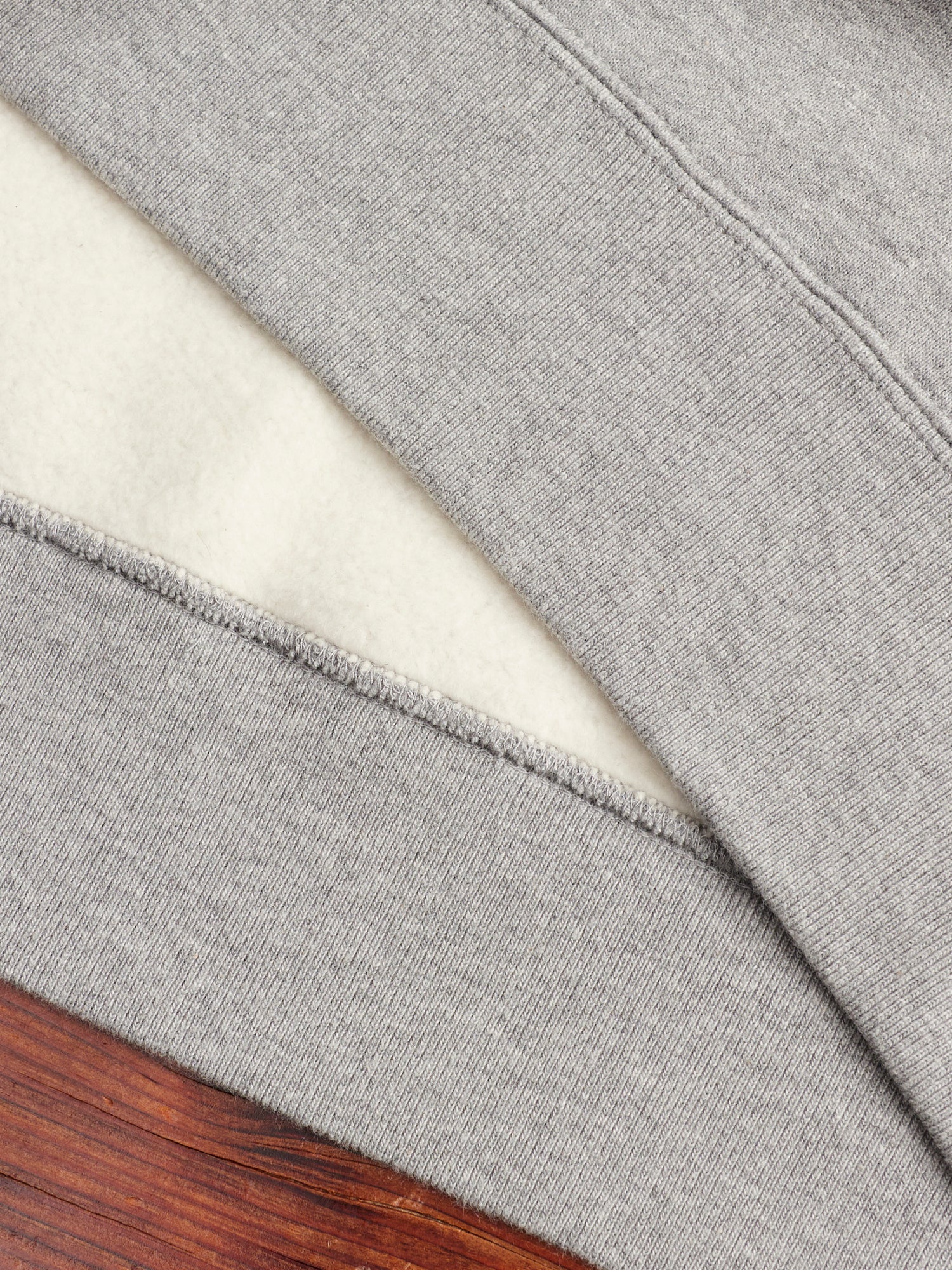 Japan-Made Fleece Crewneck in Heather Grey – Blue Owl Workshop