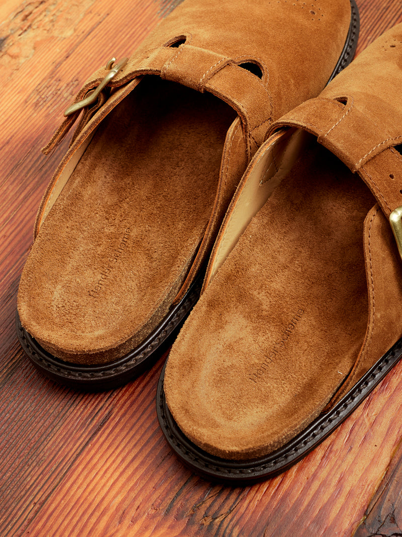 Gs Mules Buggs Suede Mule in Camel – Blue Owl Workshop