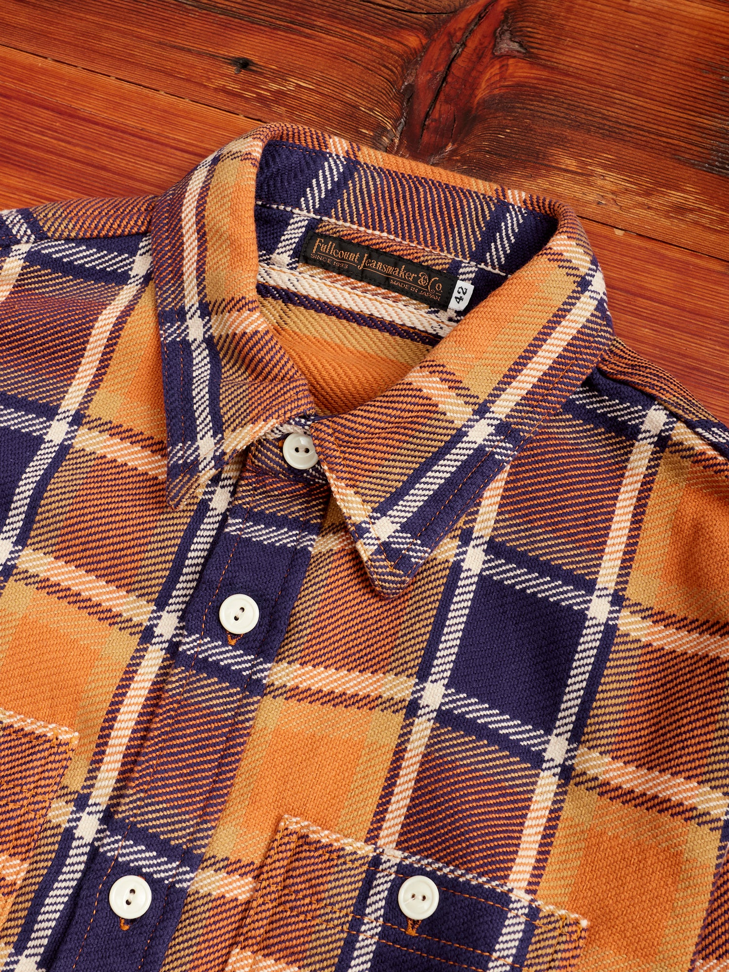 トップス FULLCOUNT / 4070 Cotton Flannel Shirt Original Check Cotton Flannel Shirt 