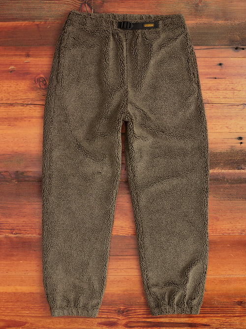 Boa Fleece Pants in Army Green