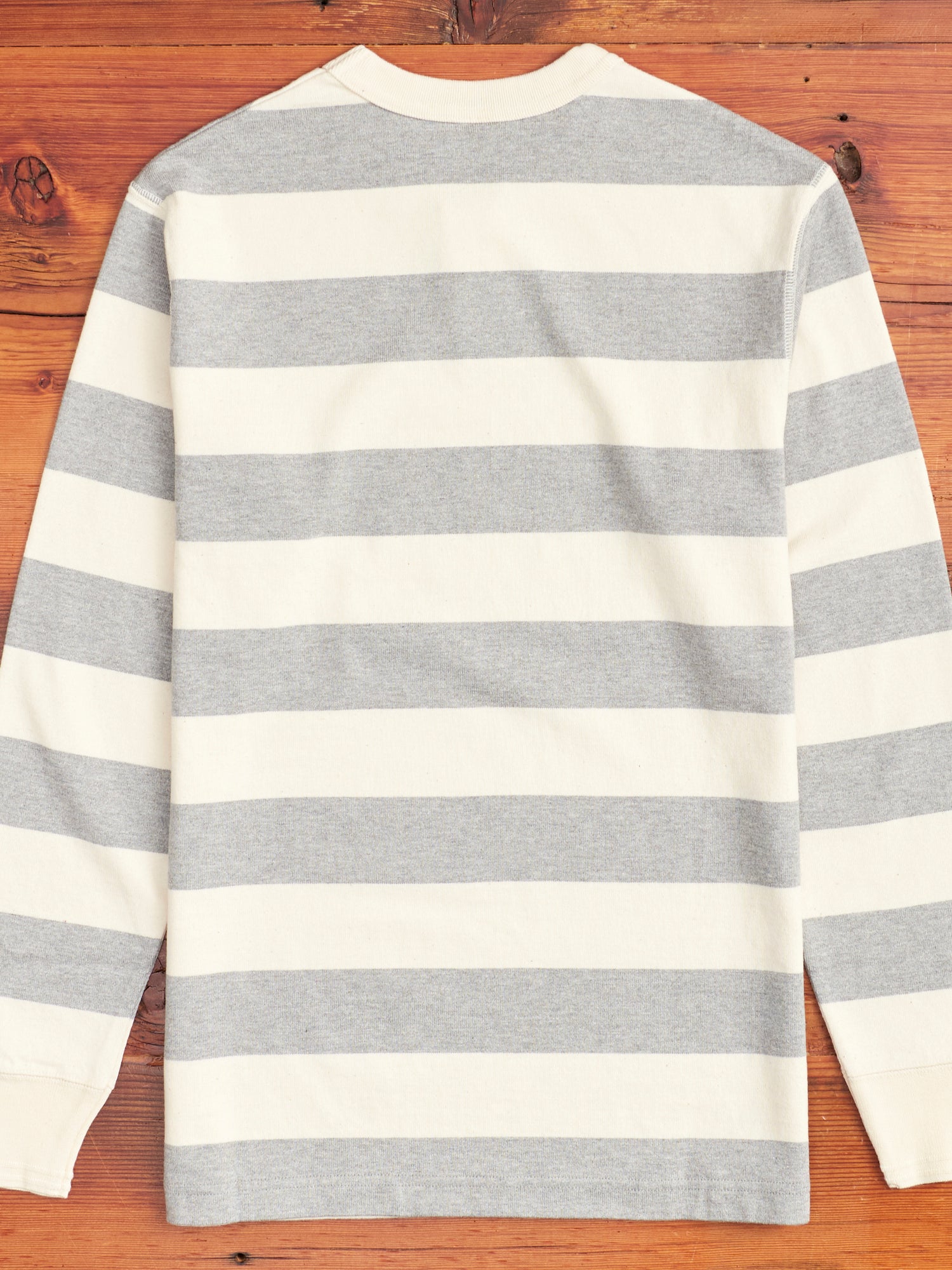 Y2k stripe border long sleeve archive 新品 Striped Border Long Sleeve T-Shirt in Heather Grey – Blue Owl Workshop