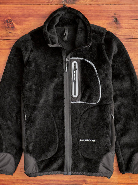 High Loft Fleece Jacket in Black