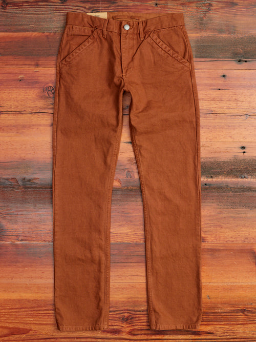 14oz Slub Workers Chino in Rust