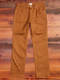 Bedford Cord Five Pocket Trousers in Bay Brown