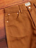 Bedford Cord Five Pocket Trousers in Bay Brown