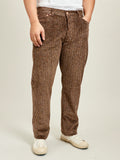 Donegal Corduroy Five Pocket Trousers in Rustic Brown