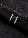 CT-222xs 12oz Stonewashed Double Black Selvedge Denim - Classic Tapered Fit