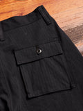 Fatigue Pant in Black Washed HBT
