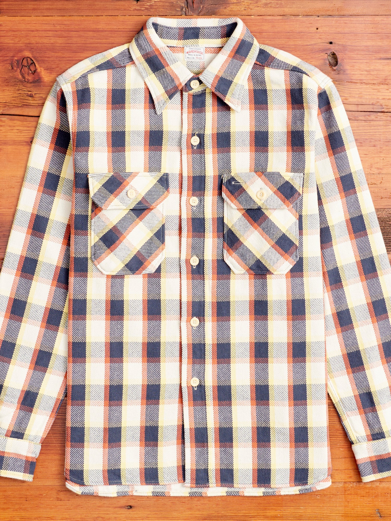 3104 Plaid Check Flannel Shirt in Navy – Blue Owl Workshop