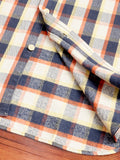3104 Plaid Check Flannel Shirt in Navy