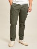 Relaxed Taper Cargo Chino in Olive Drab