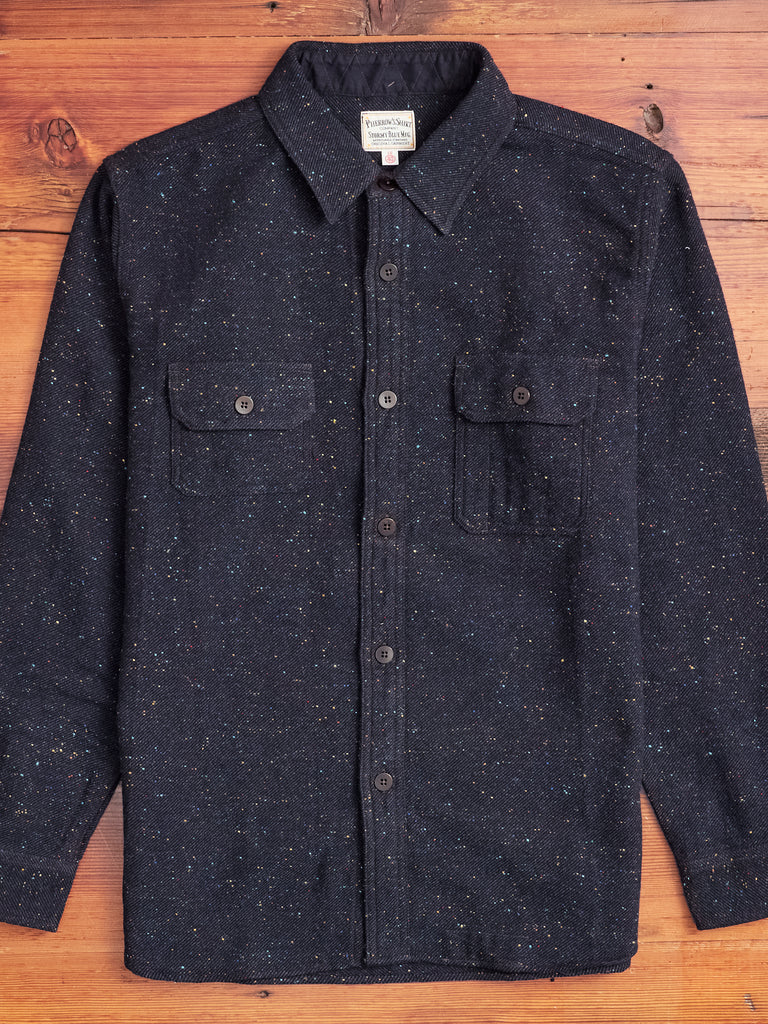 Hunting Nep Flannel in Navy Wool