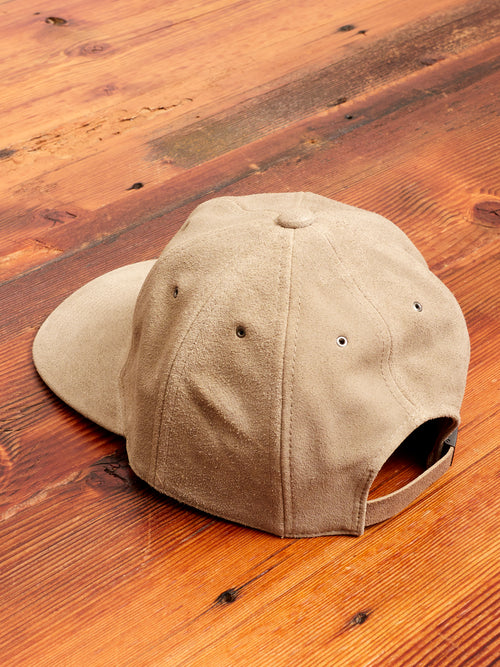 Suede Cap in Light Beige