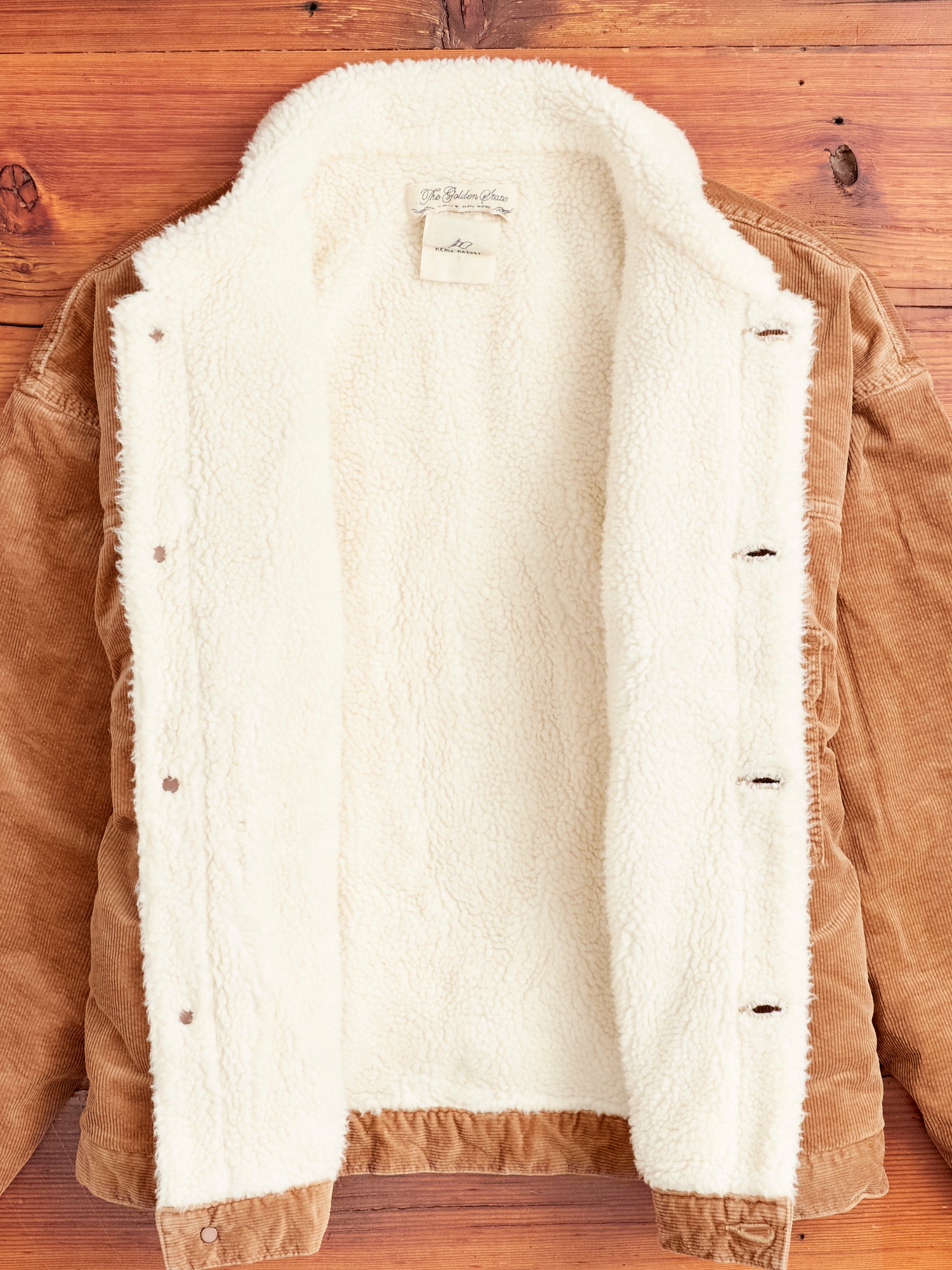 Corduroy Type-1 Boa Jacket in Beige – Blue Owl Workshop