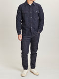 Hunting Nep Flannel in Navy Wool