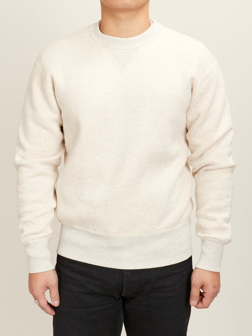Loopwheel Crewneck Sweatshirt in Oatmeal
