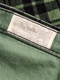 Printed Corduroy Work Shirt in Green/Black