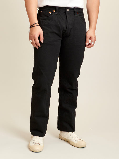 S710NBKII 17oz Double Black Selvedge Denim - Slim Straight Fit