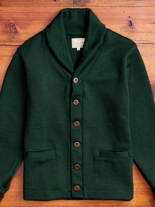 Shawl Sweater Coat in Pine