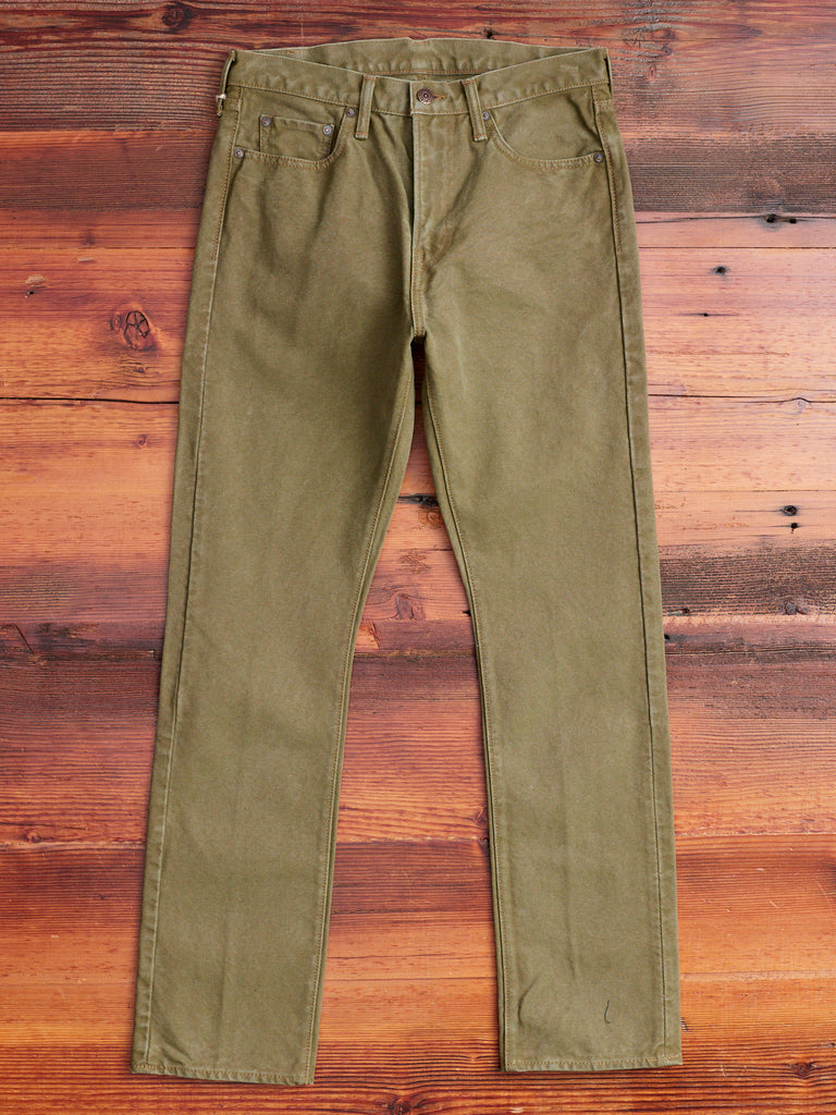 Paraffin Canvas Tapered Pants in Olive