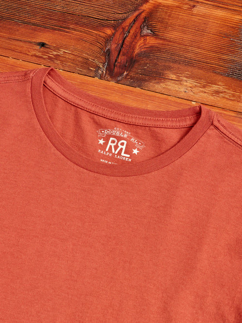 Vintage Knit T-Shirt in Rust