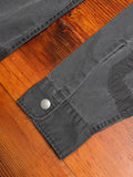 Cotton Poplin Frame II Snap Overshirt in Black