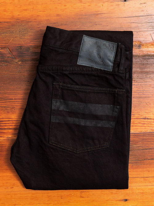0306SP-OD "Black Overdye" 15.7oz Selvedge Denim - Tight Tapered Fit