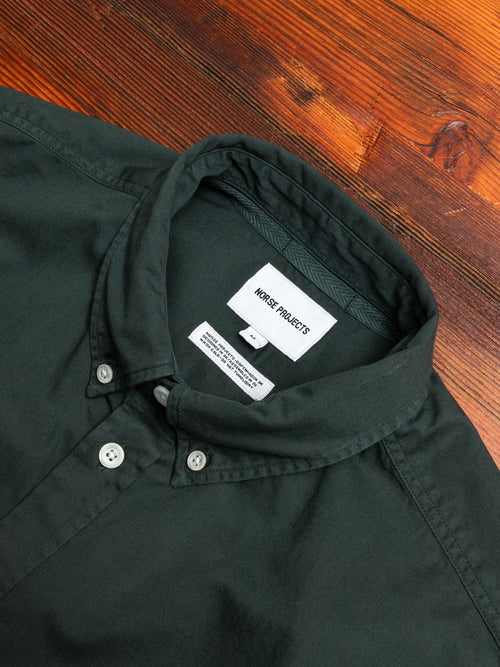 Anton Light Twill Shirt in Deep Sea Green
