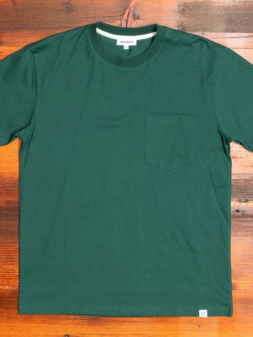 Johannes Pocket T-Shirt in Deep Sea Green