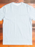 Johannes Pocket T-Shirt in Silver Blue