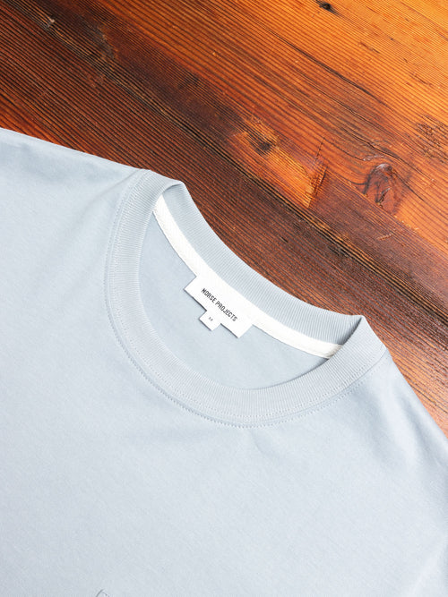 Johannes Pocket T-Shirt in Silver Blue