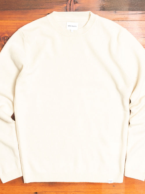 Sigfred Lambswool Sweater in Ecru