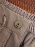 Stretch Pleated Easy Pants in Khaki Grey