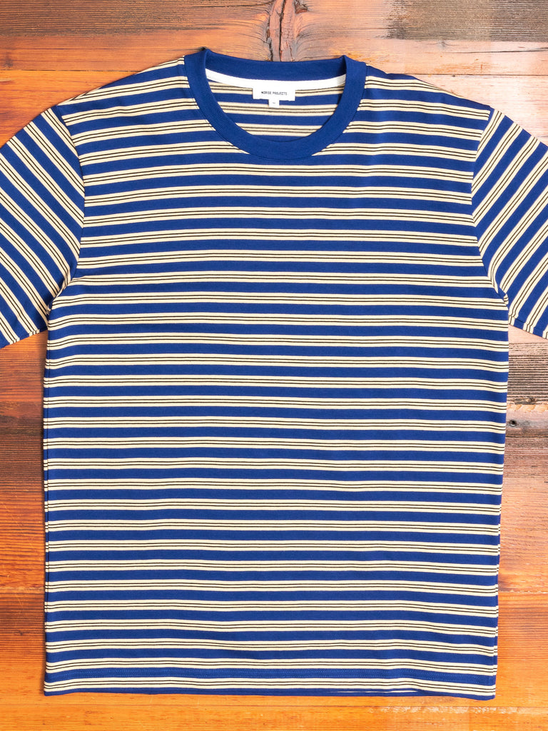 Johannes Nautical Stripe T-Shirt in Ultra Marine