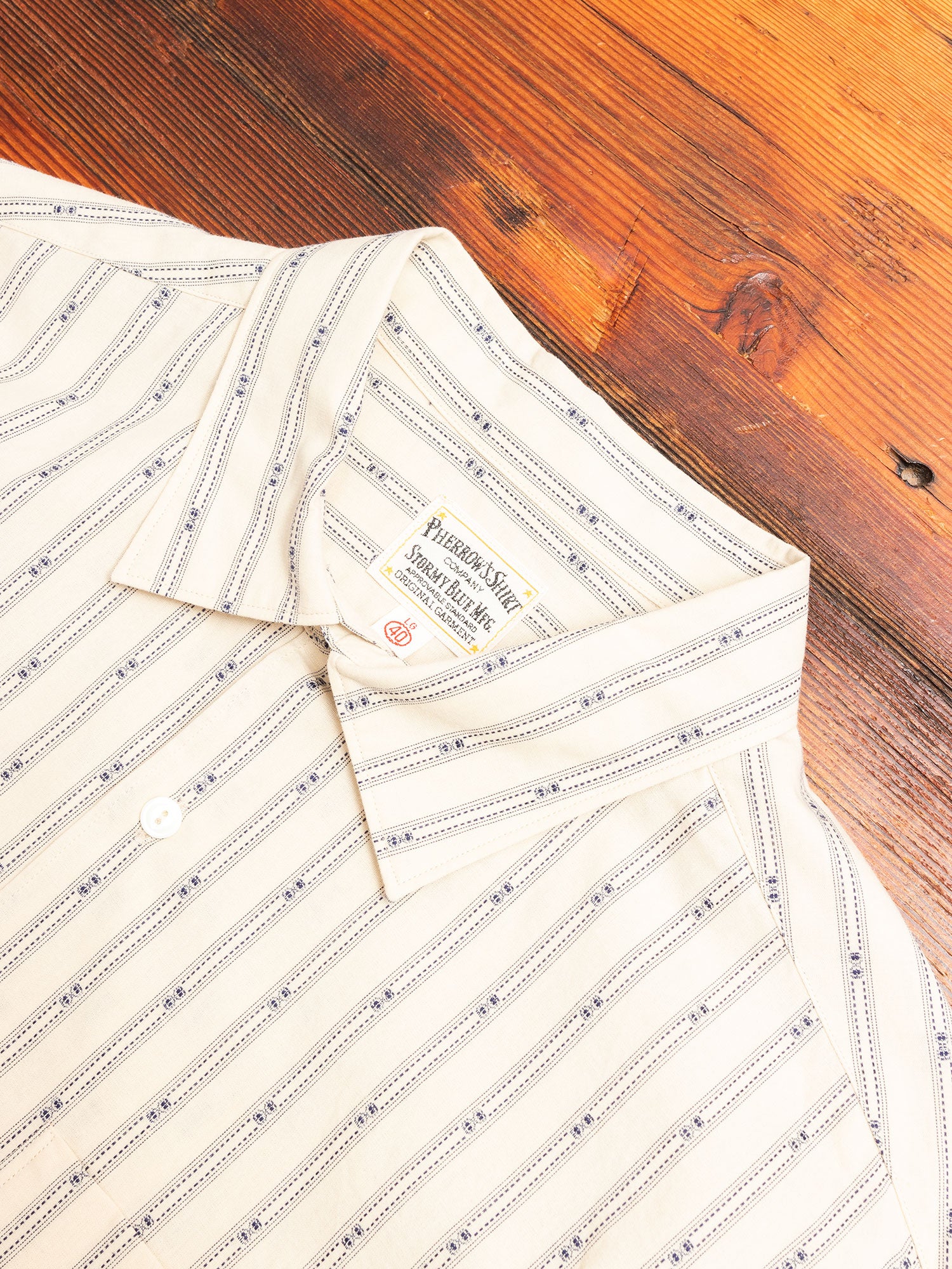 Dobby Stripe Work Shirt in Natural – Blue Owl Workshop