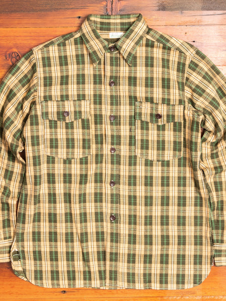 3022 Brushed Flannel Shirt in Beige