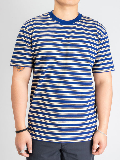 Johannes Nautical Stripe T-Shirt in Ultra Marine