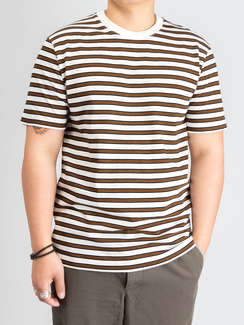 Johannes Nautical Stripe T-Shirt in Ecru