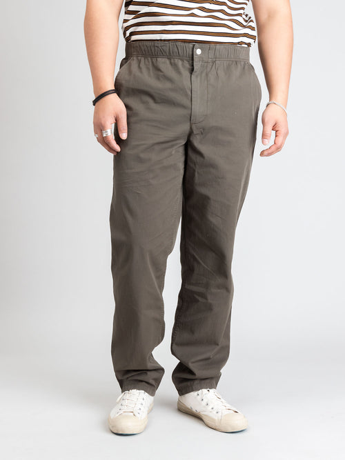 Ezra Light Twill Trousers in Ivy Green