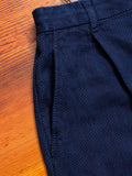 Kasezo Mesashiko One Tuck Shorts in Indigo