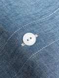 Diggin Half Button-Down Shirt in Blue