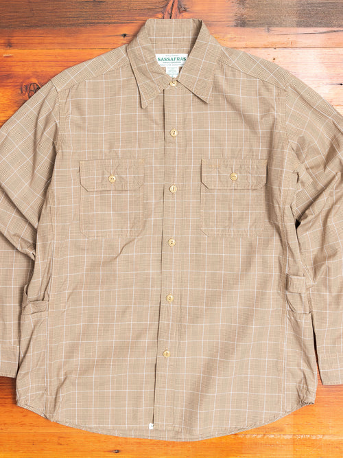 Gardener Shirt in Beige Check